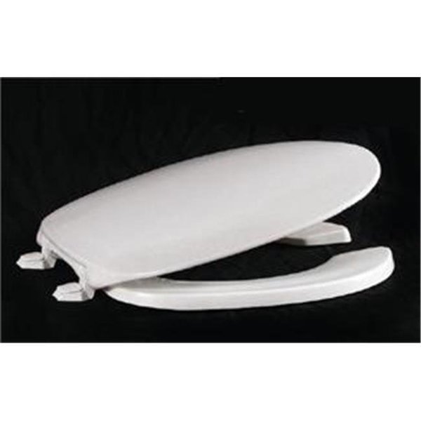 Centoco Manufacturing Corporation Centoco 220-001 White Premium Plastic Toilet Seat With Open front 220-001